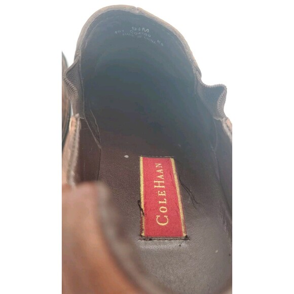 Cole Haan Slip On Loafer 9.5M Brown 161 C04269 E5‎ Square Toe Shoes VTG - Picture 5 of 9